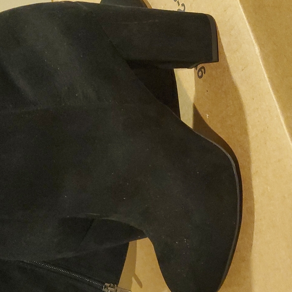 Black Faux Suede Boot - Picture 4 of 4